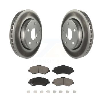 Front Coated Disc Brake Rotors And Ceramic Pads Kit For Jeep Wrangler JK KGC-100285