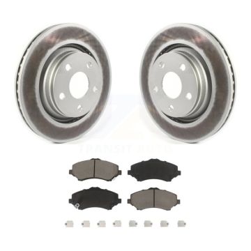 Front Coated Disc Brake Rotors And Ceramic Pads Kit For Jeep Wrangler JK KGC-100286