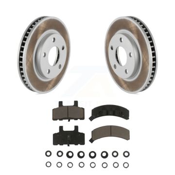 Front Coat Brake Rotors Ceramic Pad Kit For Cadillac DeVille Fleetwood 60 Special Chassis KGC-100296