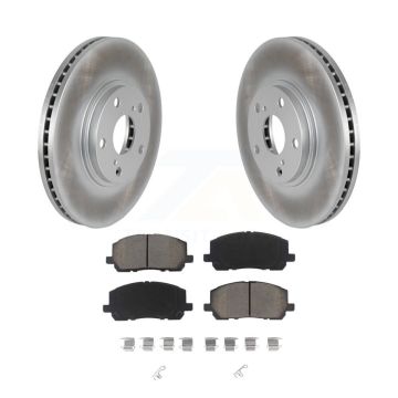 Front Coated Disc Brake Rotors And Ceramic Pads Kit For Toyota Highlander KGC-100304