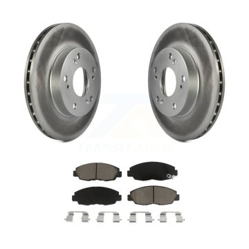 Front Coated Disc Brake Rotors And Ceramic Pads Kit For Honda Civic KGC-100307