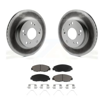 Front Coated Disc Brake Rotors And Ceramic Pads Kit For Honda Civic KGC-100310