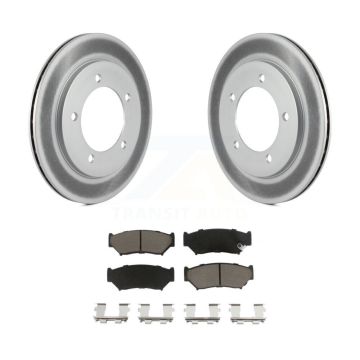 Front Coat Disc Brake Rotor Ceramic Pad Kit For 1999-2004 Chevrolet Tracker Suzuki Vitara KGC-100320