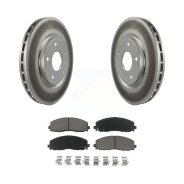 Front Coat Brake Rotors Ceramic Pad Kit For Dodge Grand Caravan Journey Chrysler Pacifica KGC-100323