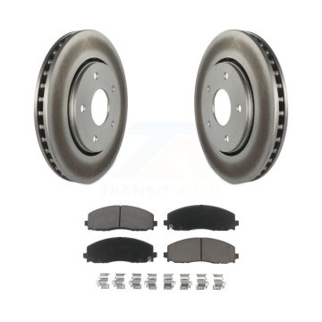 Front Coated Disc Brake Rotors And Ceramic Pads Kit For Dodge Grand Caravan KGC-100324