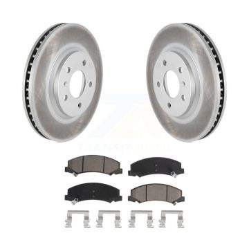 Front Coated Brake Rotor & Ceramic Pad Kit For Chevrolet Impala Buick Lucerne Monte Carlo KGC-100326
