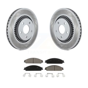 Front Coated Brake Rotor Ceramic Pad Kit For Ford Five Hundred Freestyle Taurus X Mercury KGC-100359