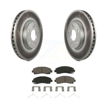 Front Coated Disc Brake Rotors And Ceramic Pads Kit For 2006-2014 Honda Ridgeline KGC-100368
