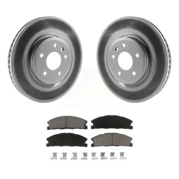 Front Coat Brake Rotors Ceramic Pad Kit For 13 Ford Explorer Sport With Heavy Duty Brakes KGC-100383