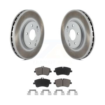 Front Coated Brake Rotor & Ceramic Pad Kit For Mercedes-Benz C280 C240 CLK350 CLK320 C320 KGC-100388