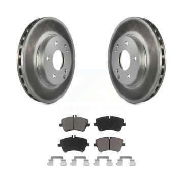 Front Coated Disc Brake Rotors And Ceramic Pads Kit For Mercedes-Benz C230 C240 KGC-100392