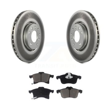 Front Coated Disc Brake Rotors And Ceramic Pads Kit For 2008-2009 Saturn Astra KGC-100393