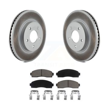 Front Coated Brake Rotor Ceramic Pad Kit For Saturn Vue Chevrolet Equinox Pontiac Torrent KGC-100404