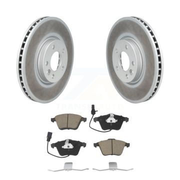 Front Coat Brake Rotors Ceramic Pad Kit For Volkswagen CC With 340mm Diameter Rotor KGC-100409