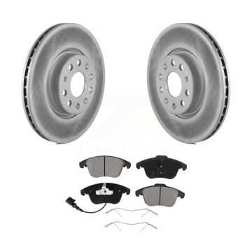 Front Coat Disc Brake Rotors Ceramic Pad Kit For Volkswagen Tiguan Passat Audi Q3 Quattro KGC-100410