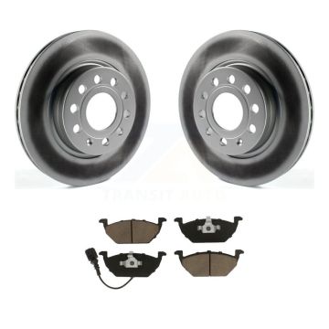 Front Coated Disc Brake Rotors And Ceramic Pads Kit For Volkswagen Jetta KGC-100412