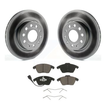 Front Coated Disc Brake Rotors And Ceramic Pads Kit For Volkswagen GTI Audi A3 Quattro KGC-100414