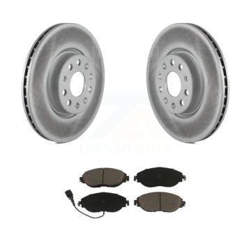 Front Coated Disc Brake Rotors And Ceramic Pads Kit For Volkswagen Jetta GTI KGC-100415