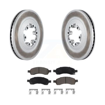 Front Coated Disc Brake Rotors And Ceramic Pads Kit For Chevrolet Colorado GMC Canyon KGC-100420