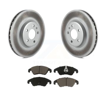 Front Coated Disc Brake Rotors And Ceramic Pads Kit For Audi A4 Quattro Q5 A5 allroad KGC-100430