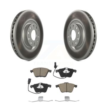 Front Coated Disc Brake Rotors And Ceramic Pads Kit For Audi A4 Quattro KGC-100431
