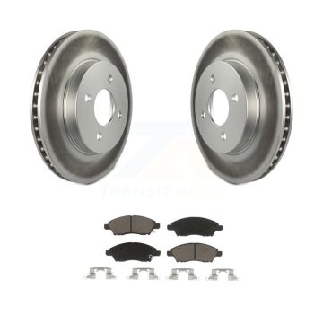 Front Coated Disc Brake Rotors And Ceramic Pads Kit For Nissan Micra Versa Note KGC-100437