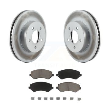 Front Coated Disc Brake Rotors And Ceramic Pads Kit For 2002-2007 Jeep Liberty KGC-100438