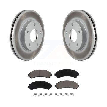 Front Coated Brake Rotors Ceramic Pad Kit For Chevrolet GMC Blazer S10 Jimmy Sonoma Isuzu KGC-100439