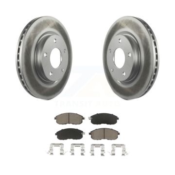 Front Coated Disc Brake Rotors And Ceramic Pads Kit For Nissan Sentra KGC-100441