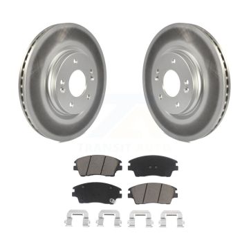 Front Coated Disc Brake Rotor And Ceramic Pad Kit For Hyundai Elantra Tucson Kia Sportage KGC-100445