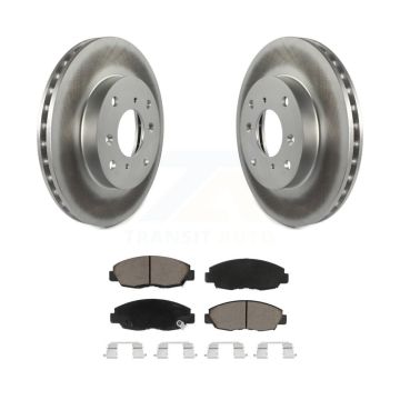 Front Coated Disc Brake Rotors And Ceramic Pads Kit For Honda Accord Acura CL KGC-100448