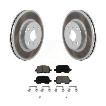 Front Coat Disc Brake Rotors Ceramic Pad Kit For 1998-2002 Toyota Corolla Chevrolet Prizm KGC-100452