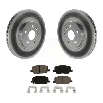 Front Coated Disc Brake Rotors And Ceramic Pads Kit For Buick Encore Chevrolet Trax KGC-100455