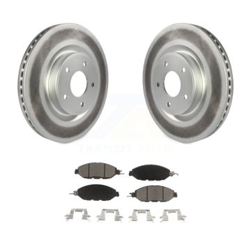 Front Coated Brake Rotors Ceramic Pad Kit For Nissan Murano Pathfinder INFINITI QX60 JX35 KGC-100459