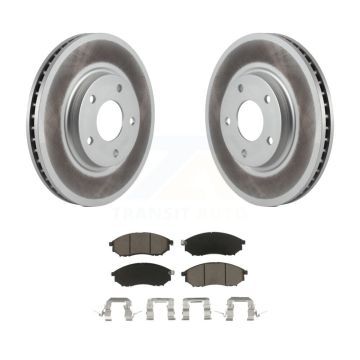 Front Coated Disc Brake Rotors And Ceramic Pads Kit For INFINITI Q45 M45 KGC-100461