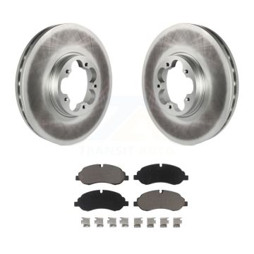 Front Coat Disc Brake Rotors Ceramic Pad Kit For Ford Transit-250 Transit-150 Transit-350 KGC-100470