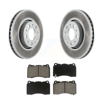 Front Coated Brake Rotors Ceramic Pad Kit For Volvo V70 R With 286mm Diameter Rotor KGC-100475