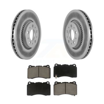 Front Coated Brake Rotors Ceramic Pad Kit For Volvo V70 R With 305mm Diameter Rotor KGC-100476