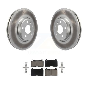 Front Coated Disc Brake Rotors And Ceramic Pads Kit For Audi Q5 KGC-100481