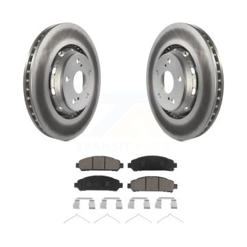 Front Coated Disc Brake Rotors And Ceramic Pads Kit For 2009-2016 Toyota Venza KGC-100483