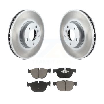 Front Coated Disc Brake Rotors And Ceramic Pads Kit For BMW X5 X6 KGC-100488