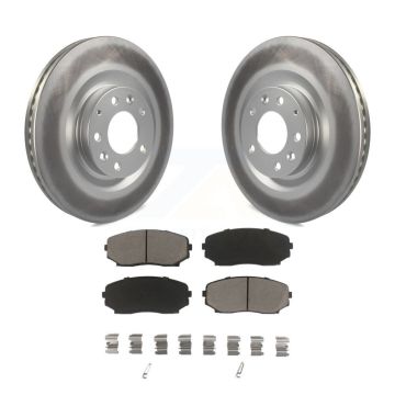 Front Coated Disc Brake Rotors And Ceramic Pads Kit For 2007-2015 Mazda CX-9 KGC-100493