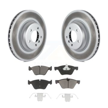 Front Coated Disc Brake Rotors And Ceramic Pads Kit For 2007 BMW 335xi KGC-100495