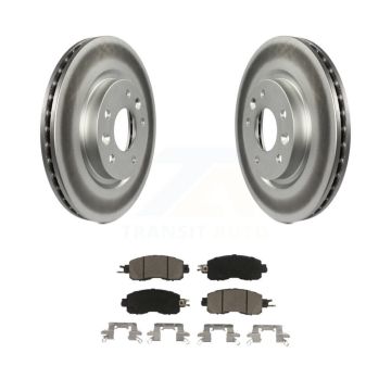 Front Coated Disc Brake Rotors And Ceramic Pads Kit For Nissan LEAF KGC-100498