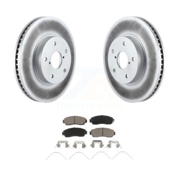 Front Coated Disc Brake Rotors And Ceramic Pads Kit For 2016-2019 Subaru Legacy 2.5L KGC-100514