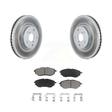 Front Coated Disc Brake Rotors & Ceramic Pad Kit For Subaru Outback WRX Legacy Tribeca B9 KGC-100515
