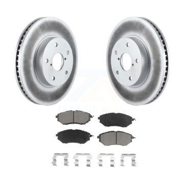 Front Coated Disc Brake Rotors And Ceramic Pads Kit For 2015 Subaru Legacy 2.5L KGC-100516