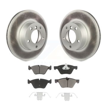 Front Coated Disc Brake Rotors And Ceramic Pads Kit For BMW X1 328xi KGC-100529