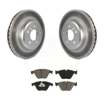 Front Coated Disc Brake Rotors Ceramic Pad Kit For BMW 535i xDrive 535d 640i Gran Coupe 5 KGC-100531