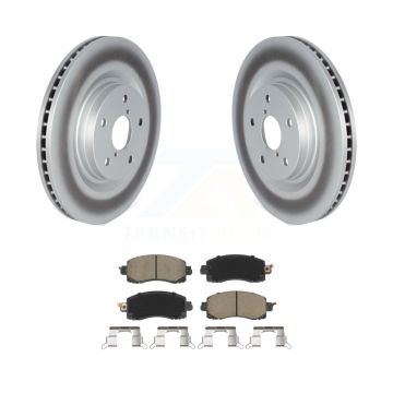 Front Coated Brake Rotor Ceramic Pad Kit For Subaru Forester Outback Crosstrek WRX Legacy KGC-100533